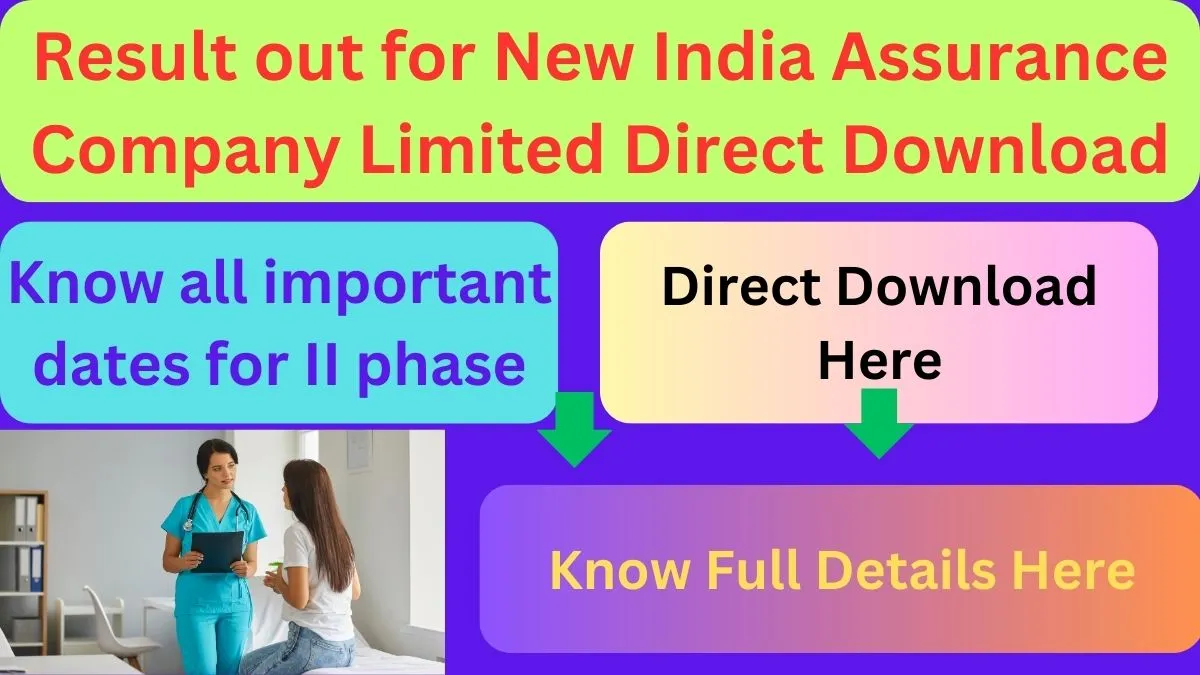 Result out for New India Assurance Company Limited 170 posts