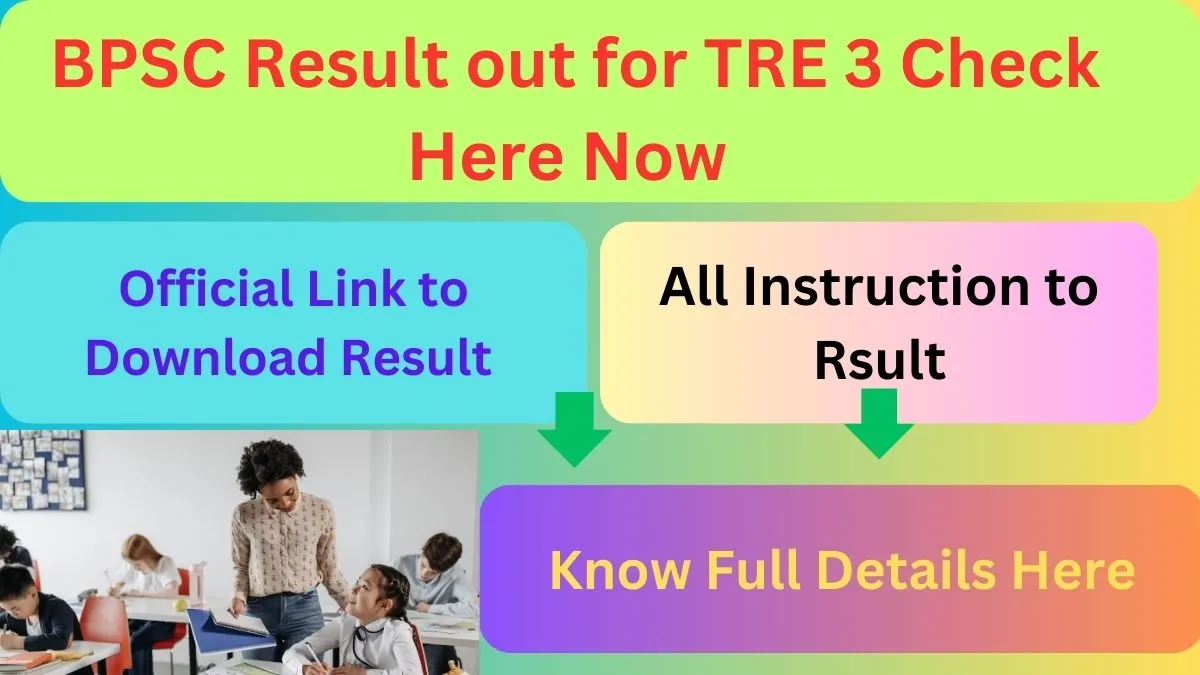 BPSC Result out for TRE 3 Check Here Now