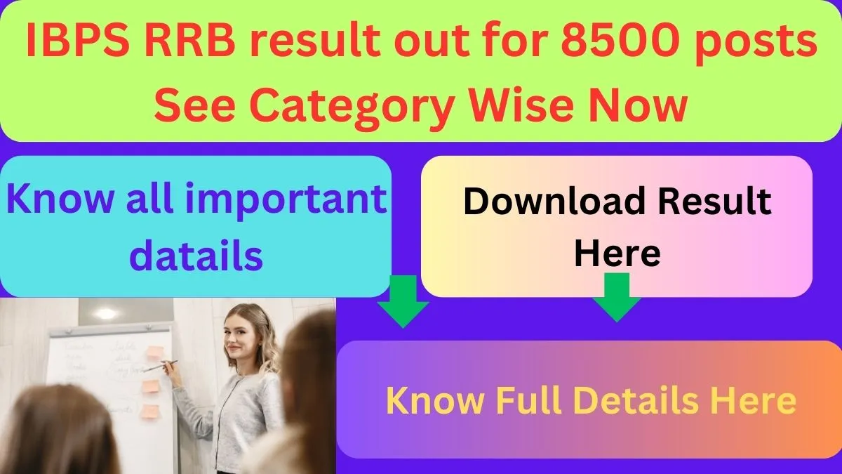 IBPS RRB result out for 8500 posts see category wise now