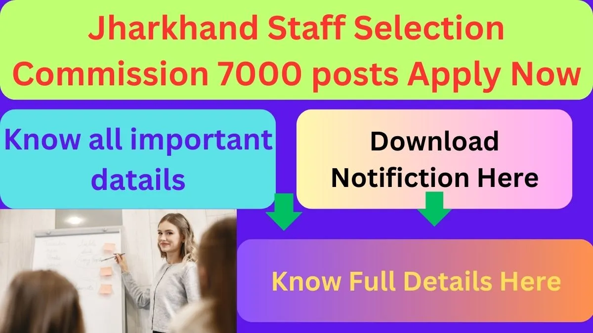 Jharkhand Staff Selection Commission 7000 posts Apply Now