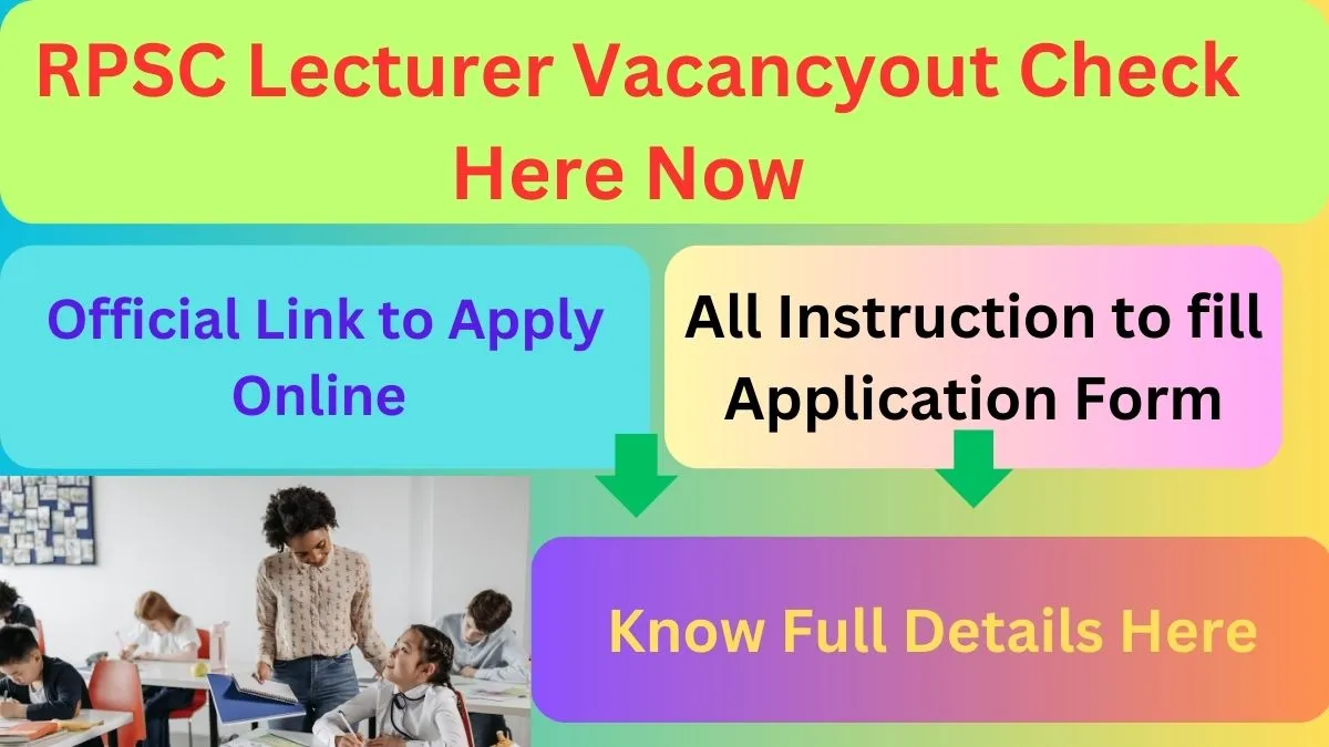 RPSC Lecturer Vacancyout Check Here Now