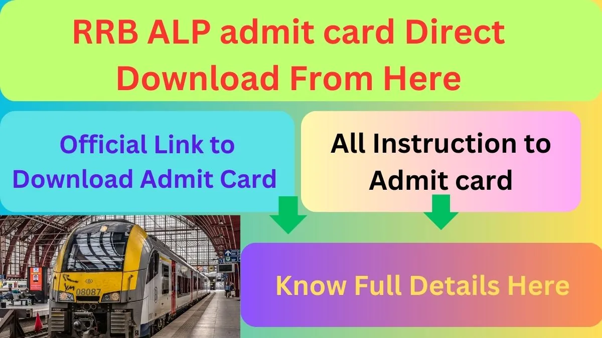 RRB ALP admit card Direct Download From Here