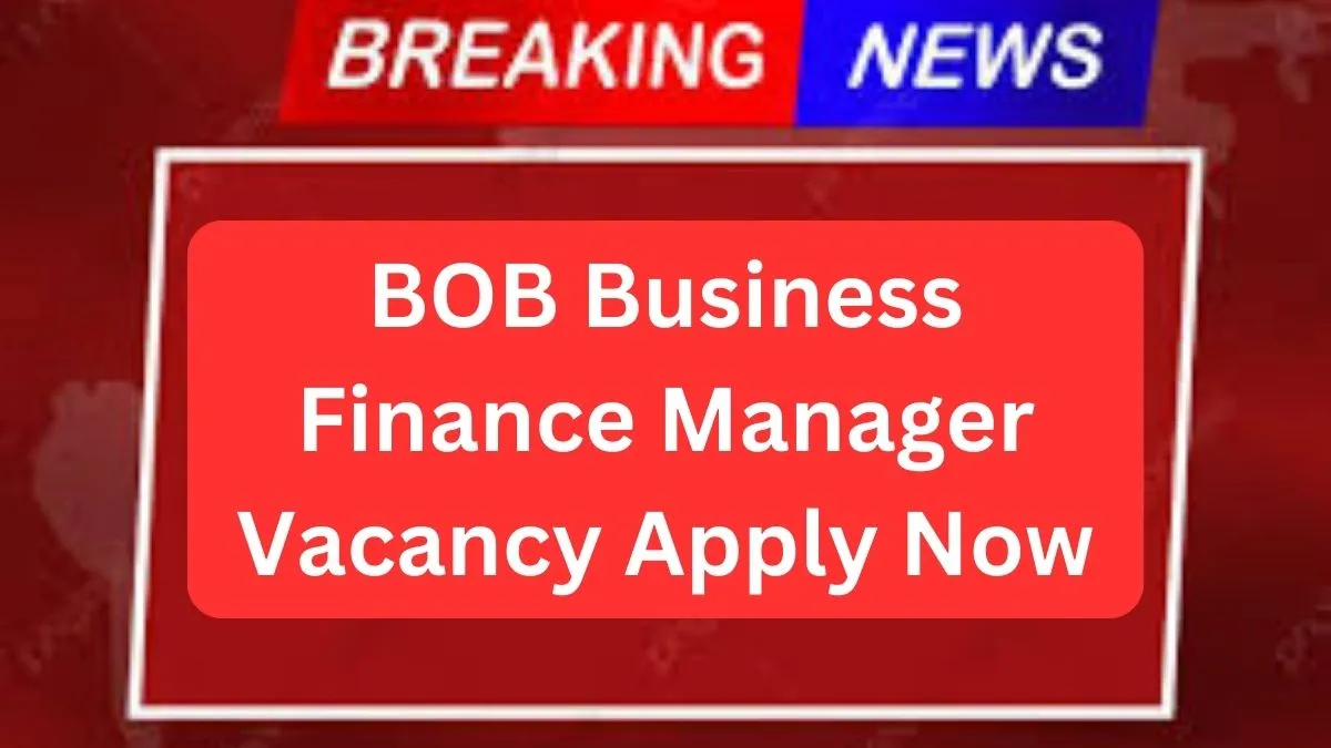 BOB Business Finance Manager vacancy